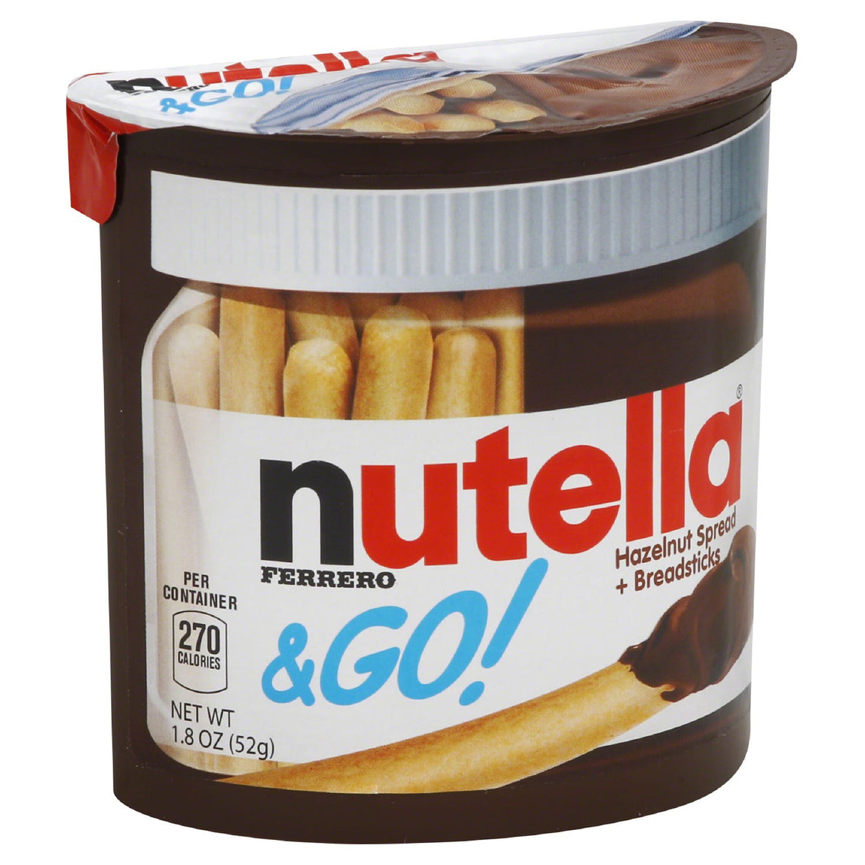 Nutella & Go. Hazelnut Spread & Breadsticks 1.8oz