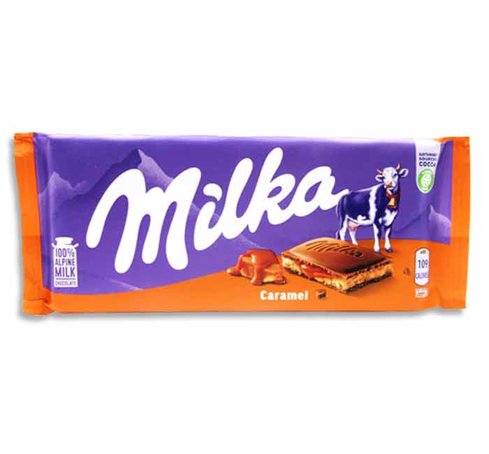 Milka Caramel Chocolate Bar 100g