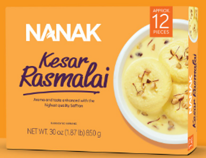 Nanak Kesar Rasmalai 12pc- 850gm