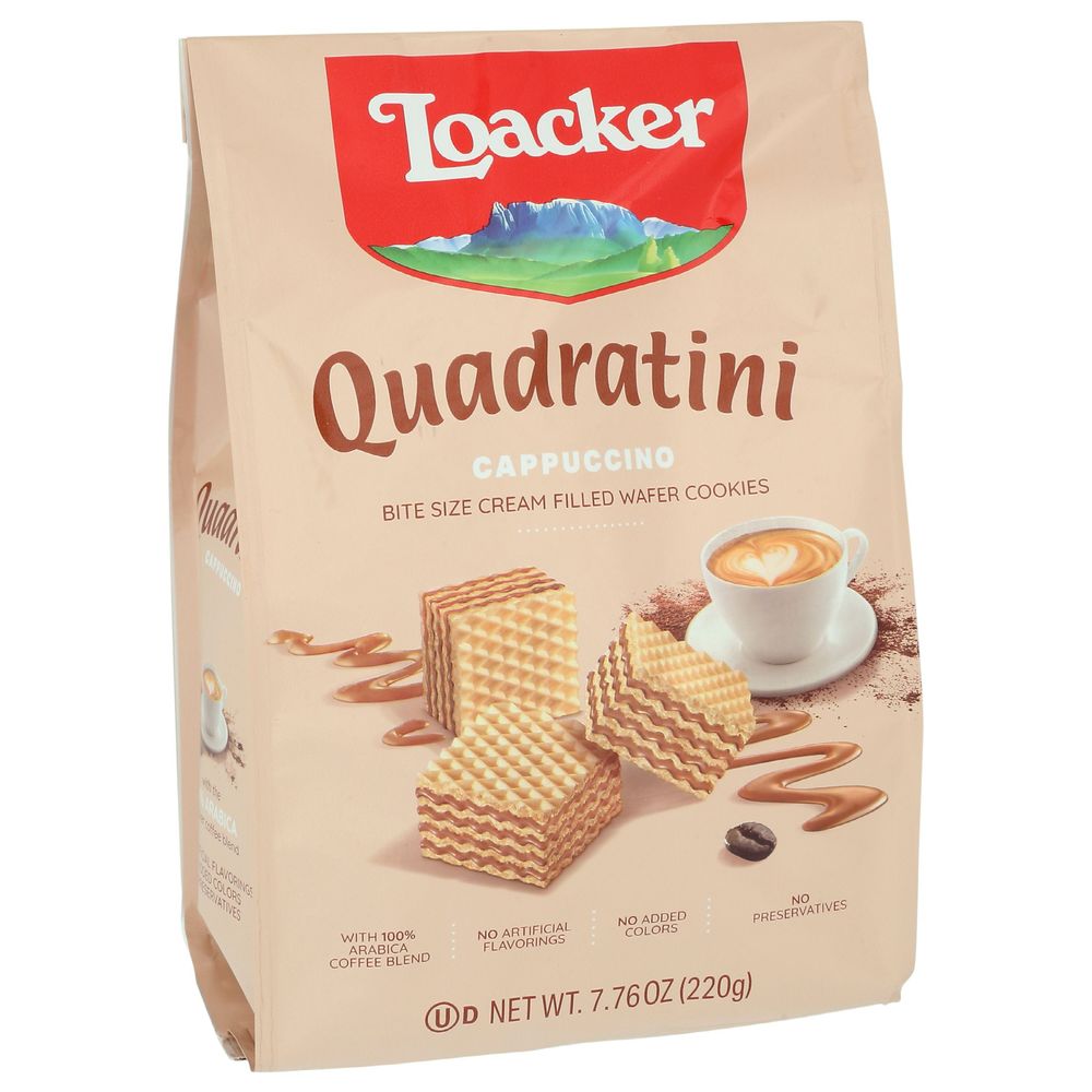 Loacker Quadratini Cappuccino Wafer 220g