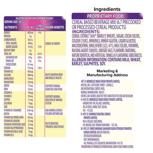 Cadbury Bournvita Chocolate Nutrition Drink, 1 kg