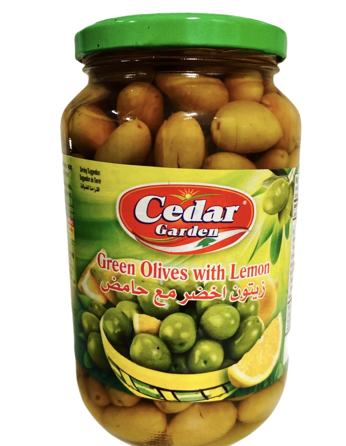 Cedar Garden Green Olives w Lemon 35oz
