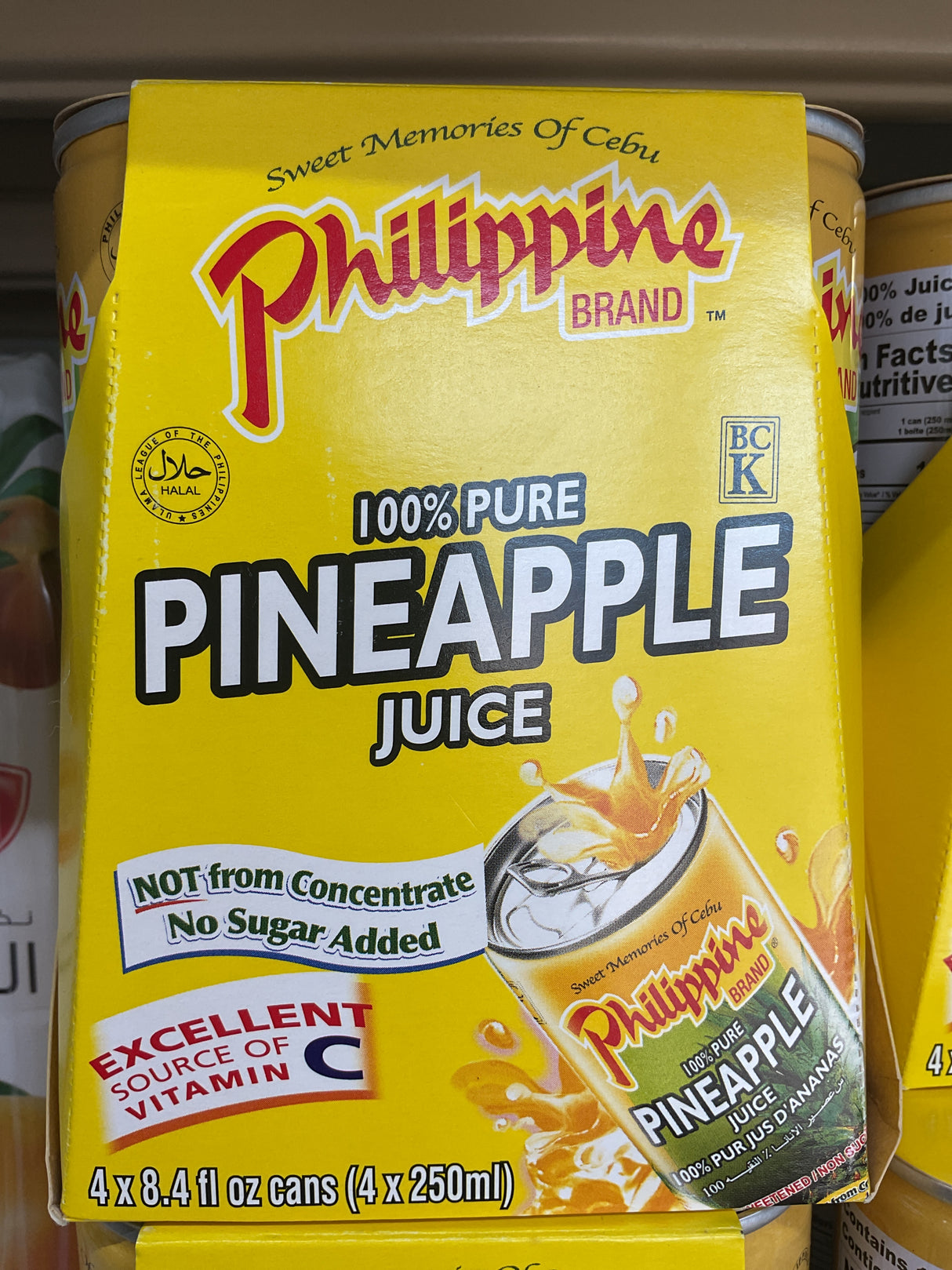 PHILIPPINE BRAND 100% PINEAPPLE JUICE 1000ml