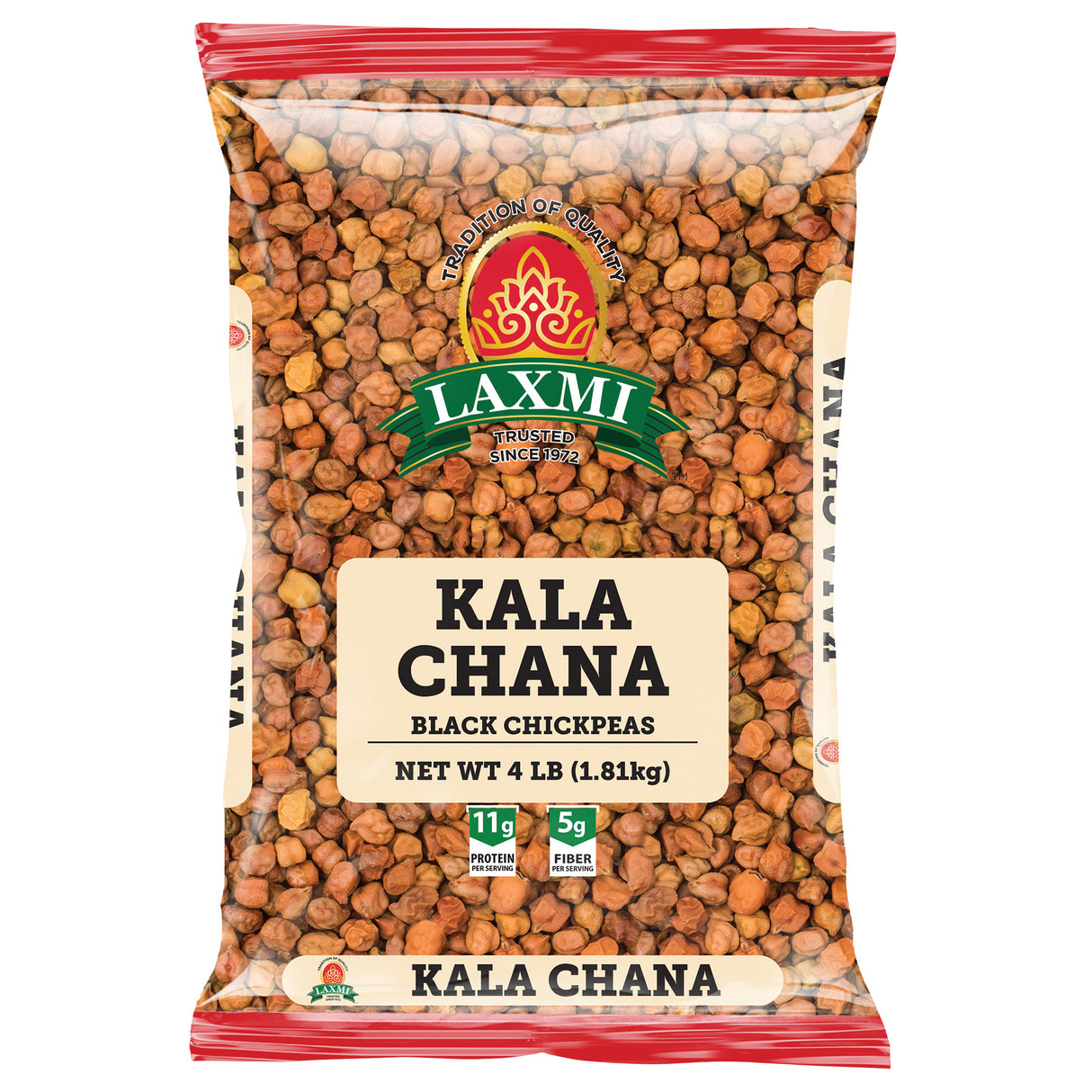 Laxmi Kala Chana Black Chickpeas - 4 Lb (1.81 Kg)