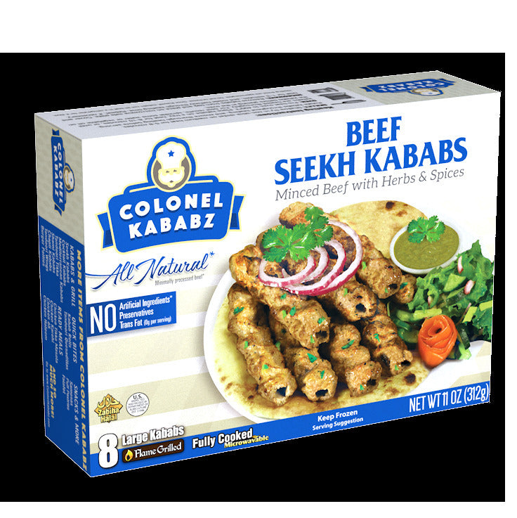 Colonel Kababz Beef Seekh Kabab 8Pc-(312 Gm)