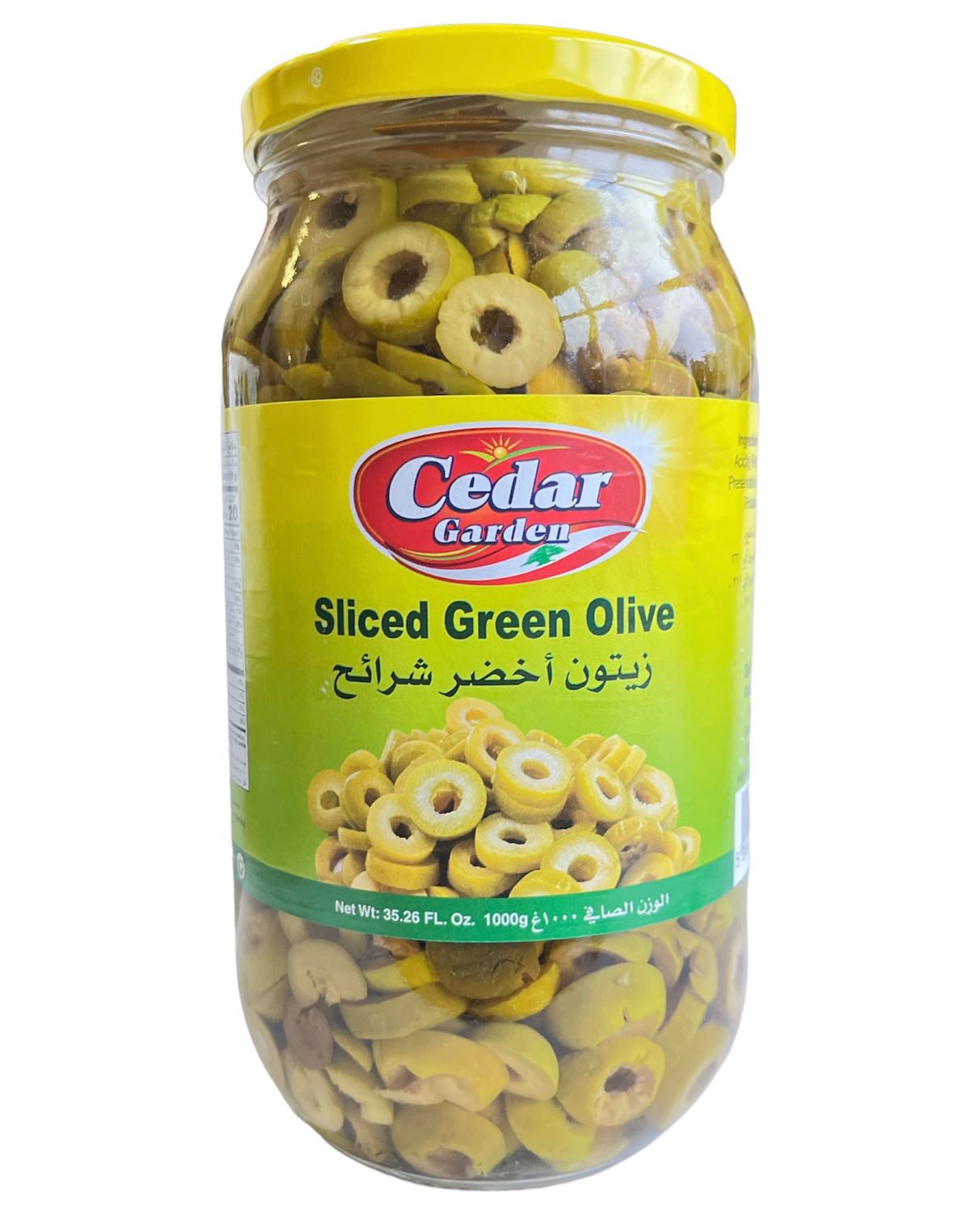 Cedar Garden Sliced Green Olives 1000g