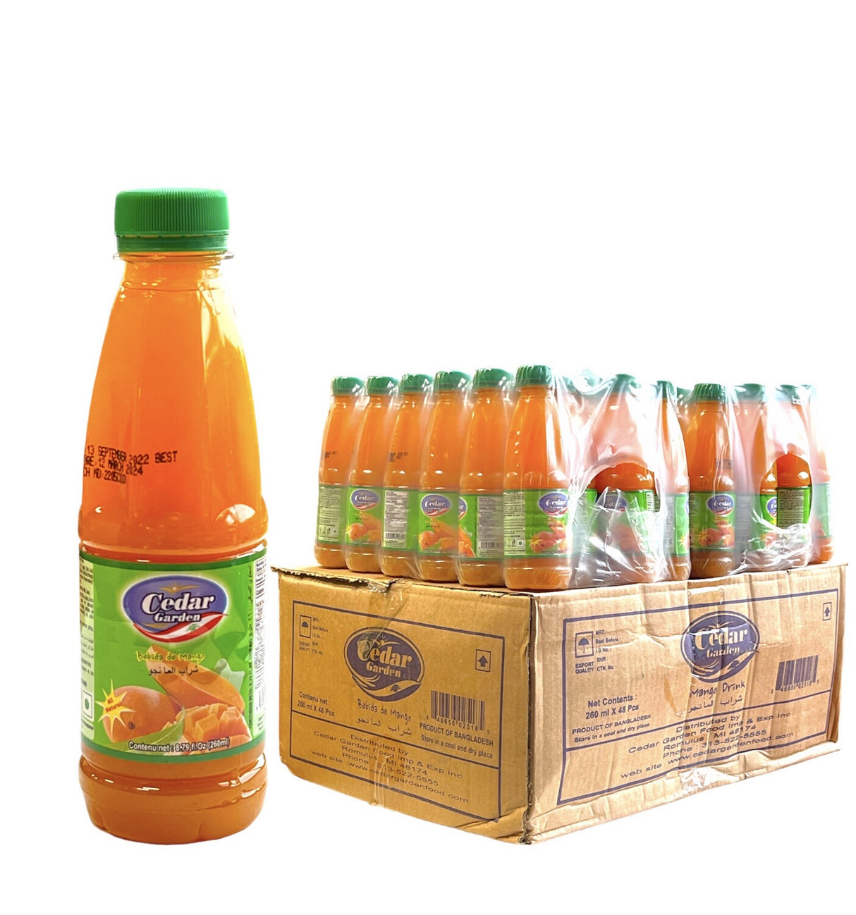 Cedar Garden Mango Juice 260ml Plastic