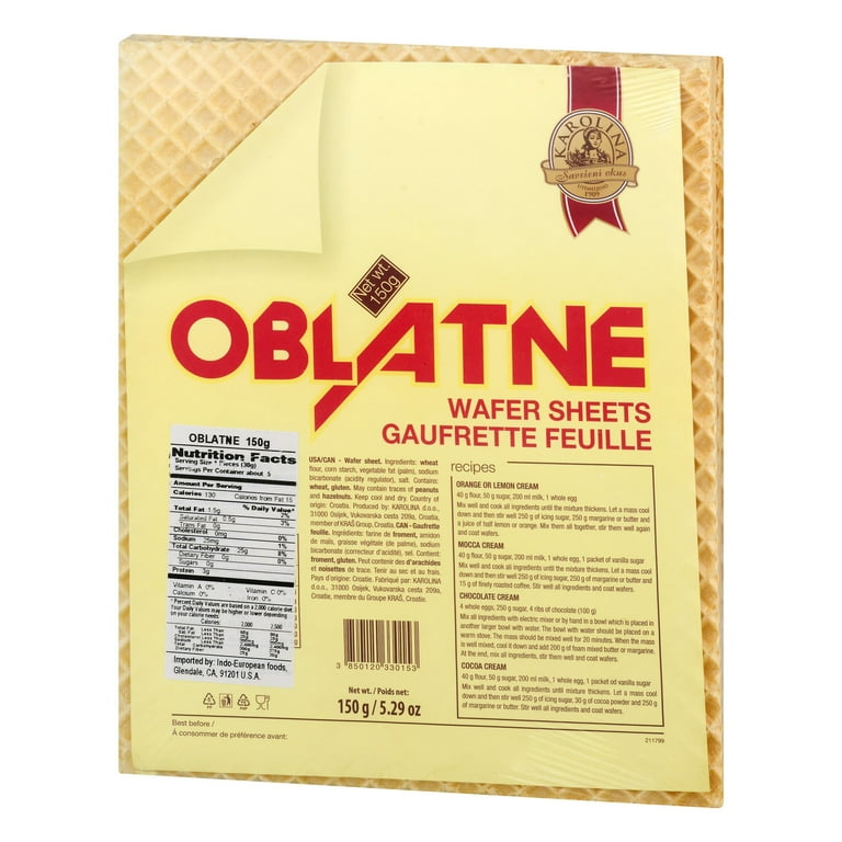 Kras Oblatne Wafer Sheets 150GR