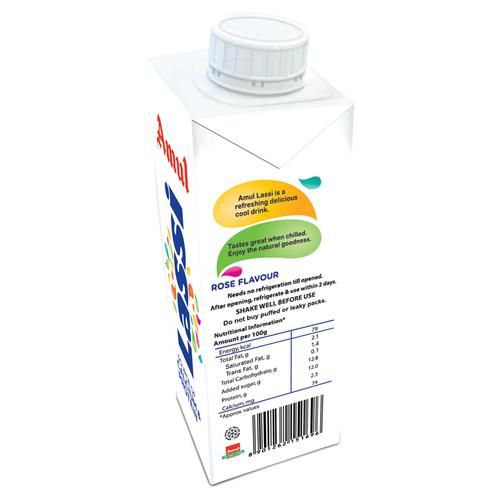 Amul Lassi - Rose Flavour, 250 ml Carton