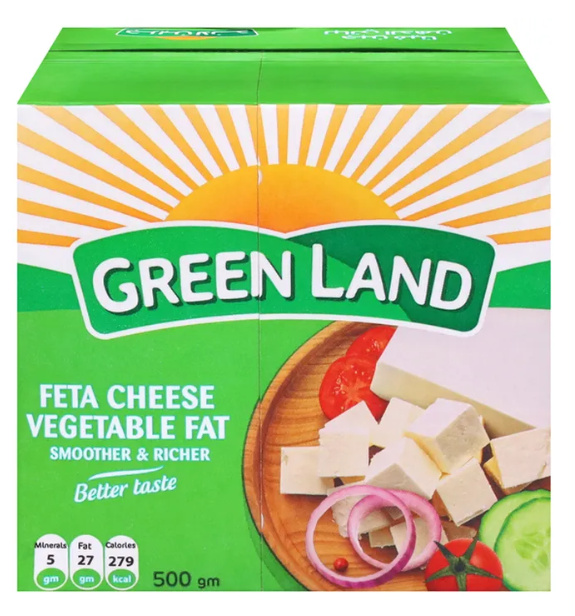 Green Land Feta Cheese - Vegetable Fat 500g