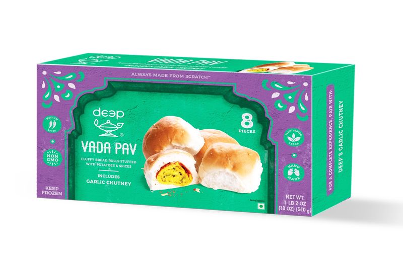 Deep Vada Pav with Chutney 8pc- 18oz