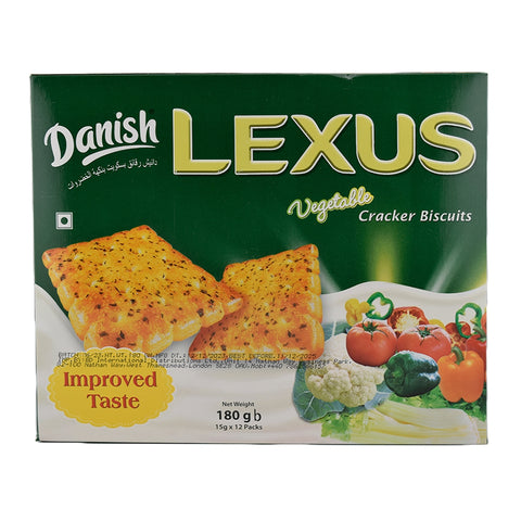Danish Lexus Vegetable Crackers 180g