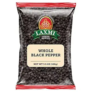 Laxmi Black Pepper Whole - 100 Gm (3.5 Oz)