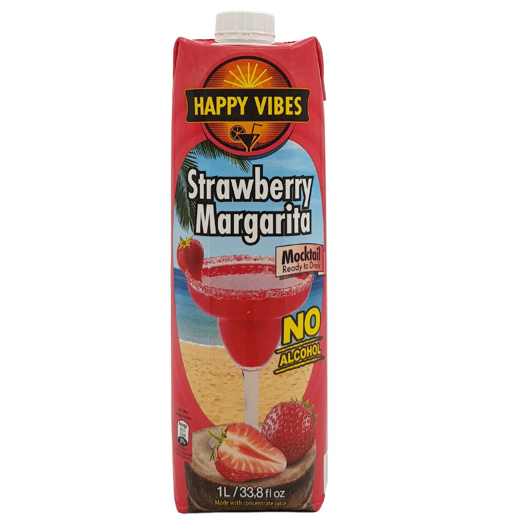 Happy Vibes, Strawberry Margarita Mocktail 1L