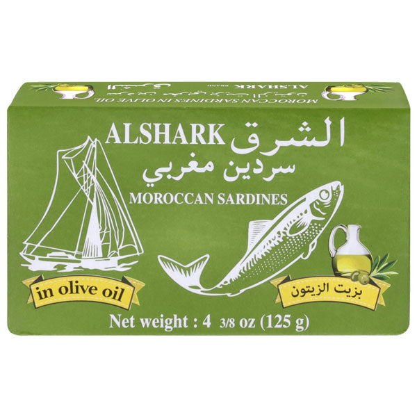 Alshark Moroccan Sardines w Olive Oil 125g