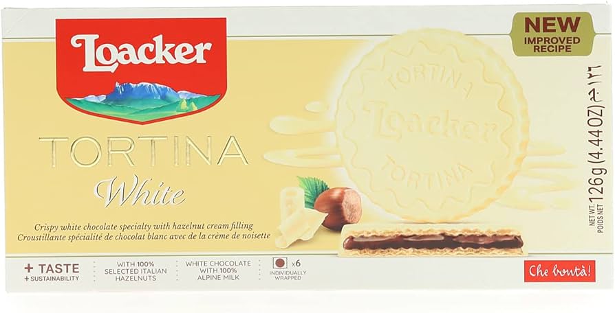 Loacker Tortina White Chocolate Wafer 125g