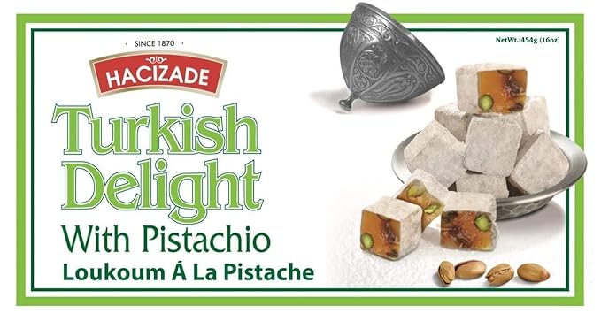 Hacizade Turkish Delights with Pistcahio - 454g