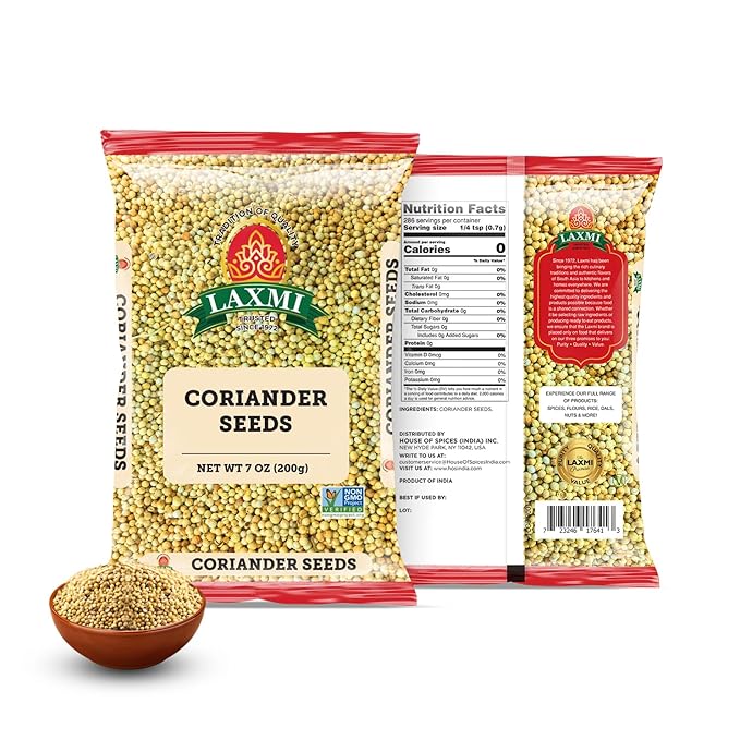 Laxmi Coriander Seeds, Whole 200gms (7oz)