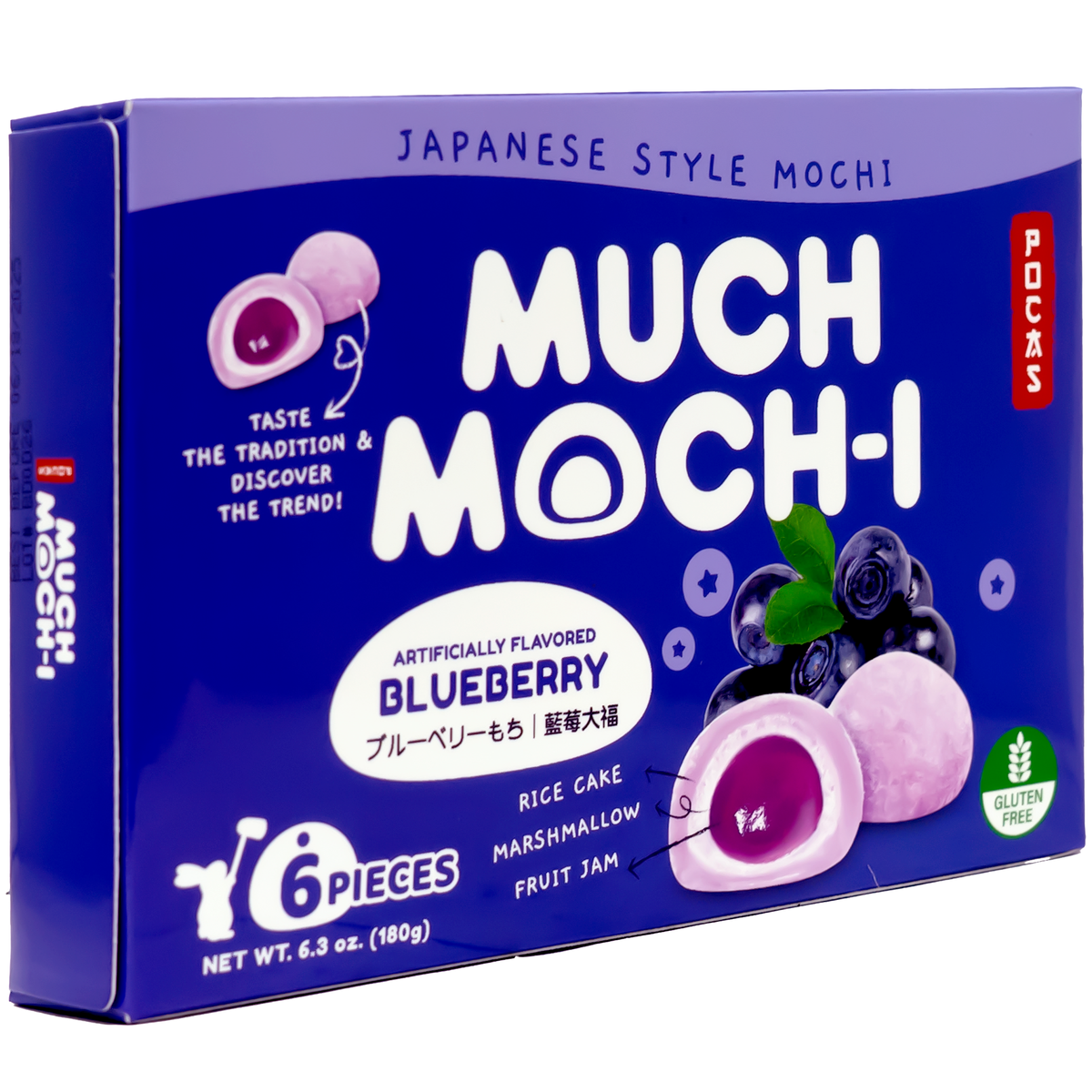 Pocas Blueberry Mochi 6pcs- 180g