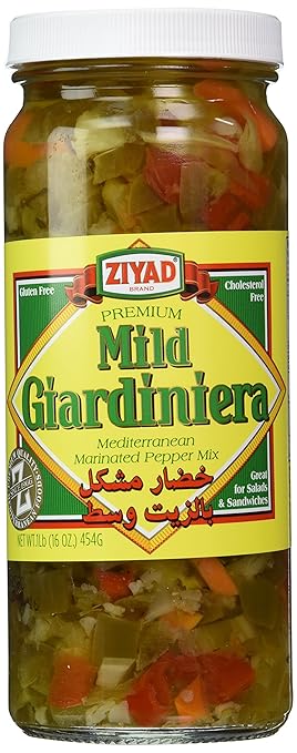 Ziyad Giardiniera Mild Peppers Mix 16oz
