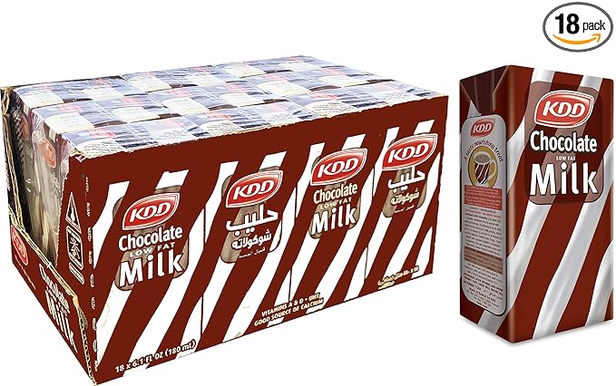 KDD Chocolate Flavored Milk 180ML (18 PACK)