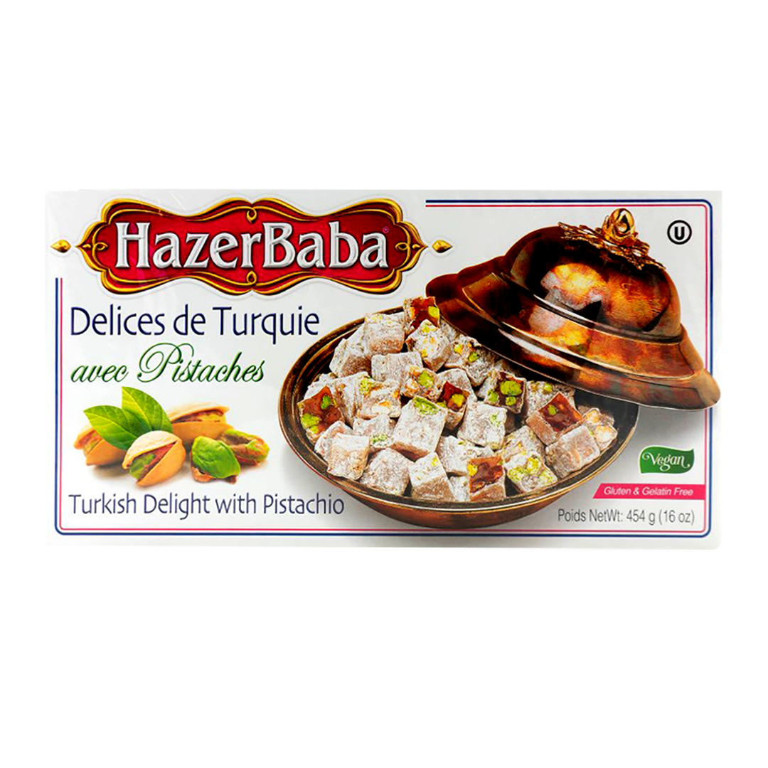 Hazerbaba Turkish Delight with Pistachio 454g