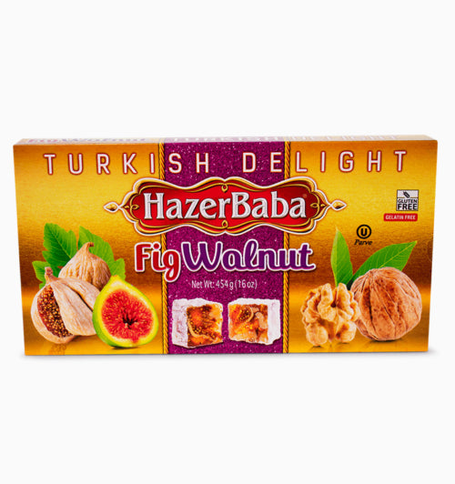 HazerBaba Turkish Delight Figs & Walnuts 454g
