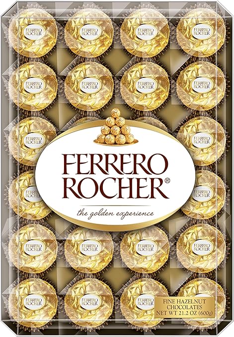 Ferrero Rocher Fine Hazelnut Chocolates 48 Ct- 21.2 Oz