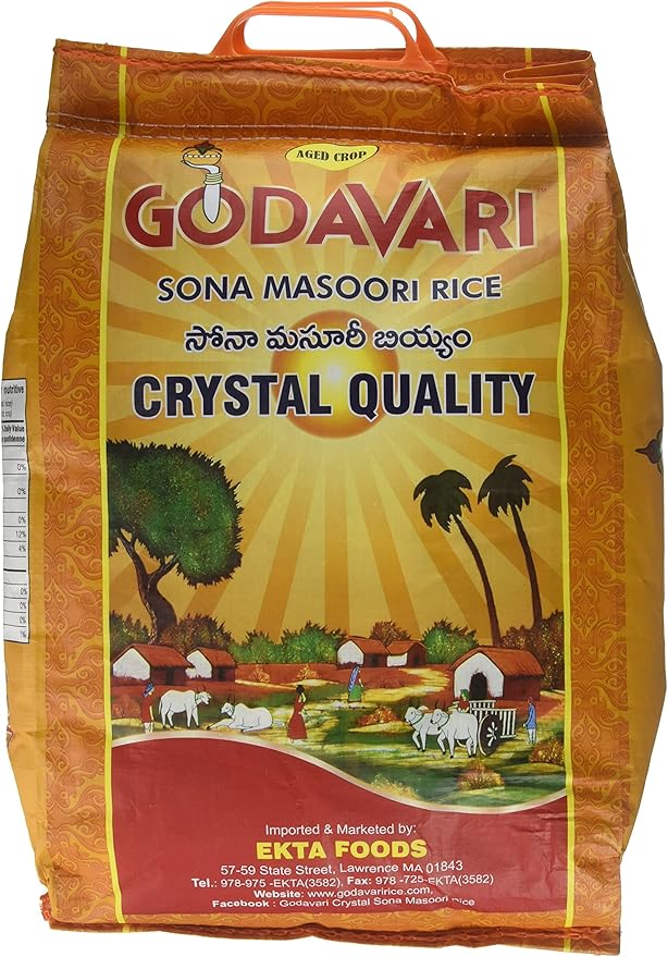 Godavari Sona Masoori Rice 20lb