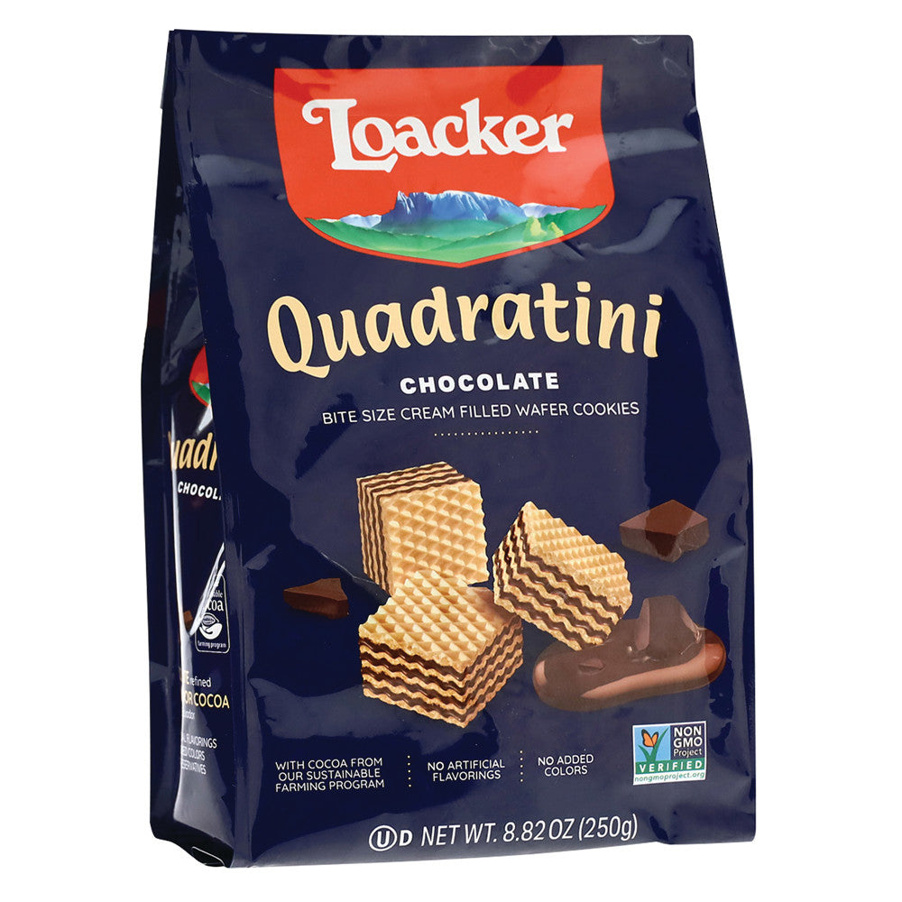 Loacker Quadratini Chocolate Wafer 250g Bag