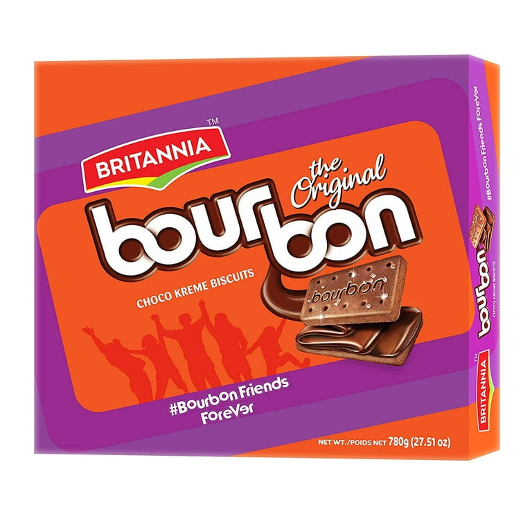 Britannia Bourbon Chocolate Cream Biscuits - 780g