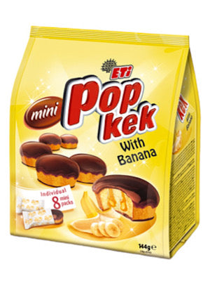 Eti Pop Kek Mini Cakes with Banana 144g Bag