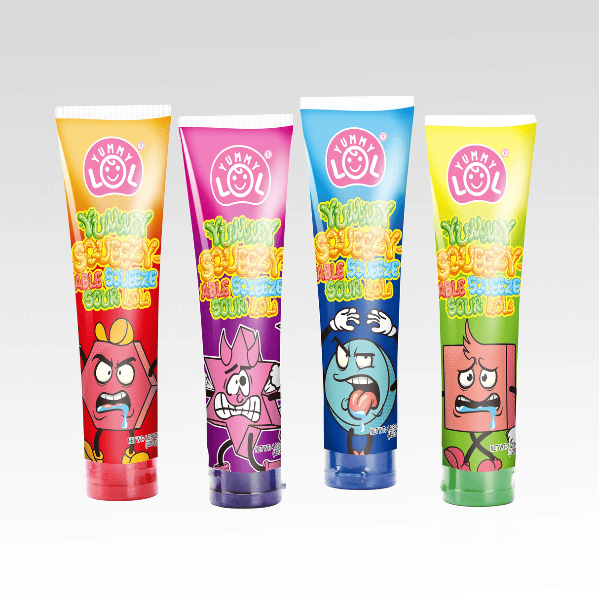 Yummy LOL Squeeze Sour Gel Candy 120g