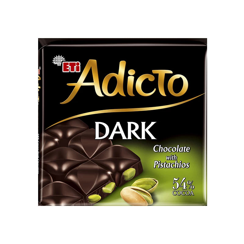 Eti Adicto Dark Chocolate W Pistachio 60g