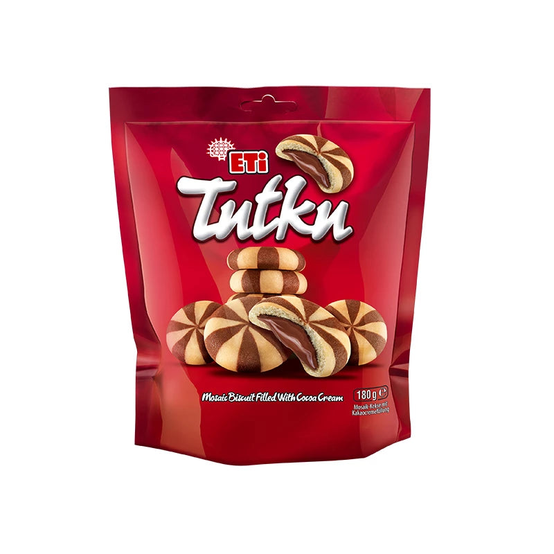 Eti Tutku Biscuits w Cocoa Cream Filling 180Gr Bag