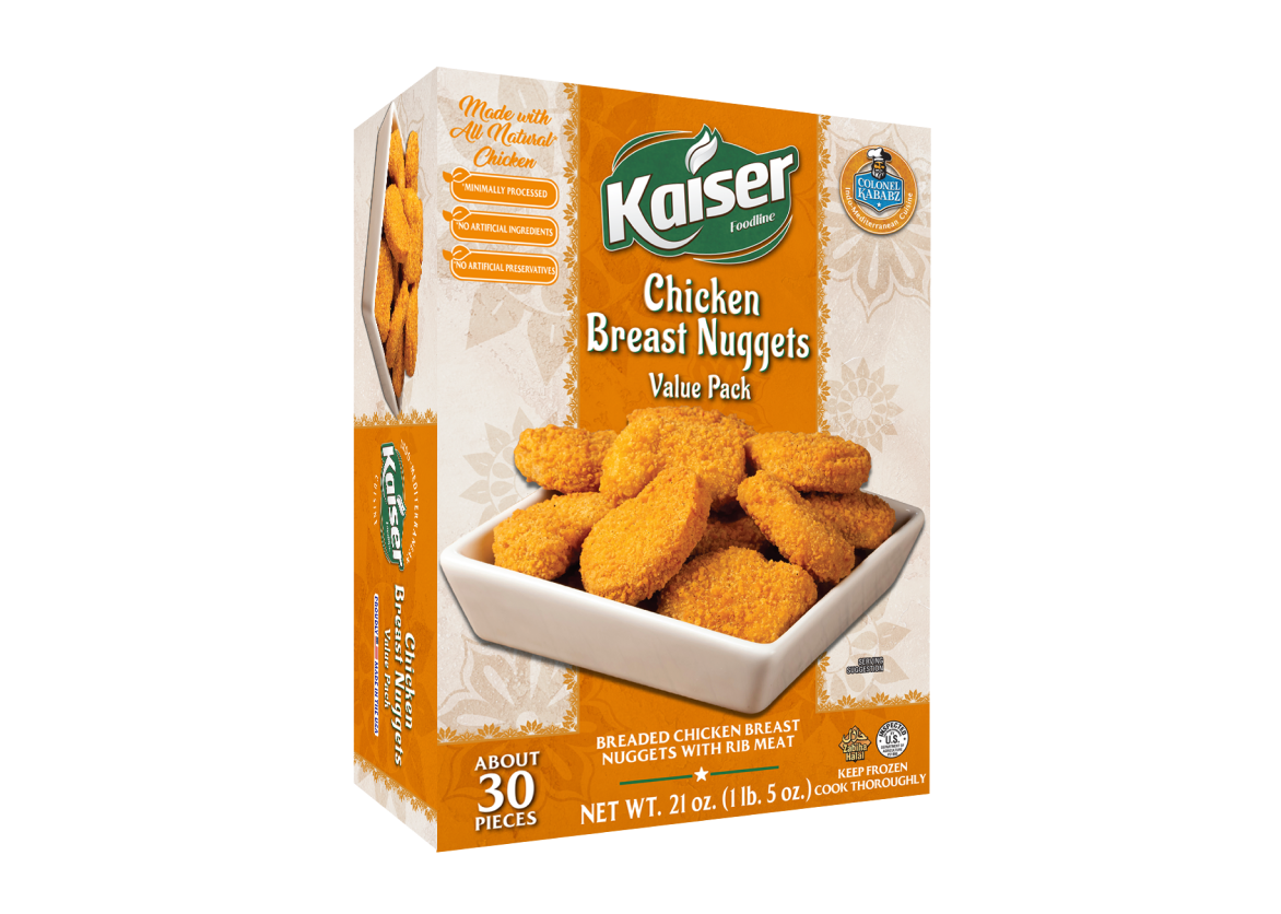 Kaiser Chicken Breast Nuggets 30pc- 21oz