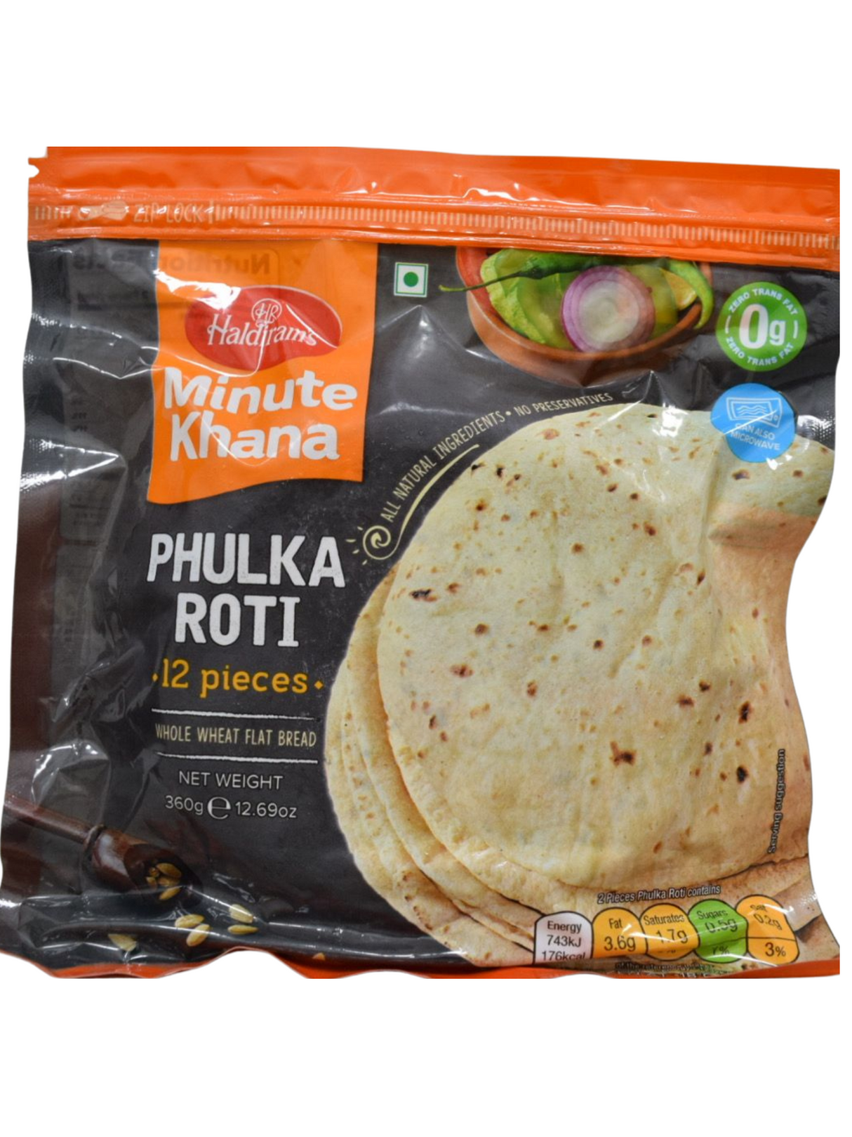 Haldirams Phulka Roti 12 pieces 360g