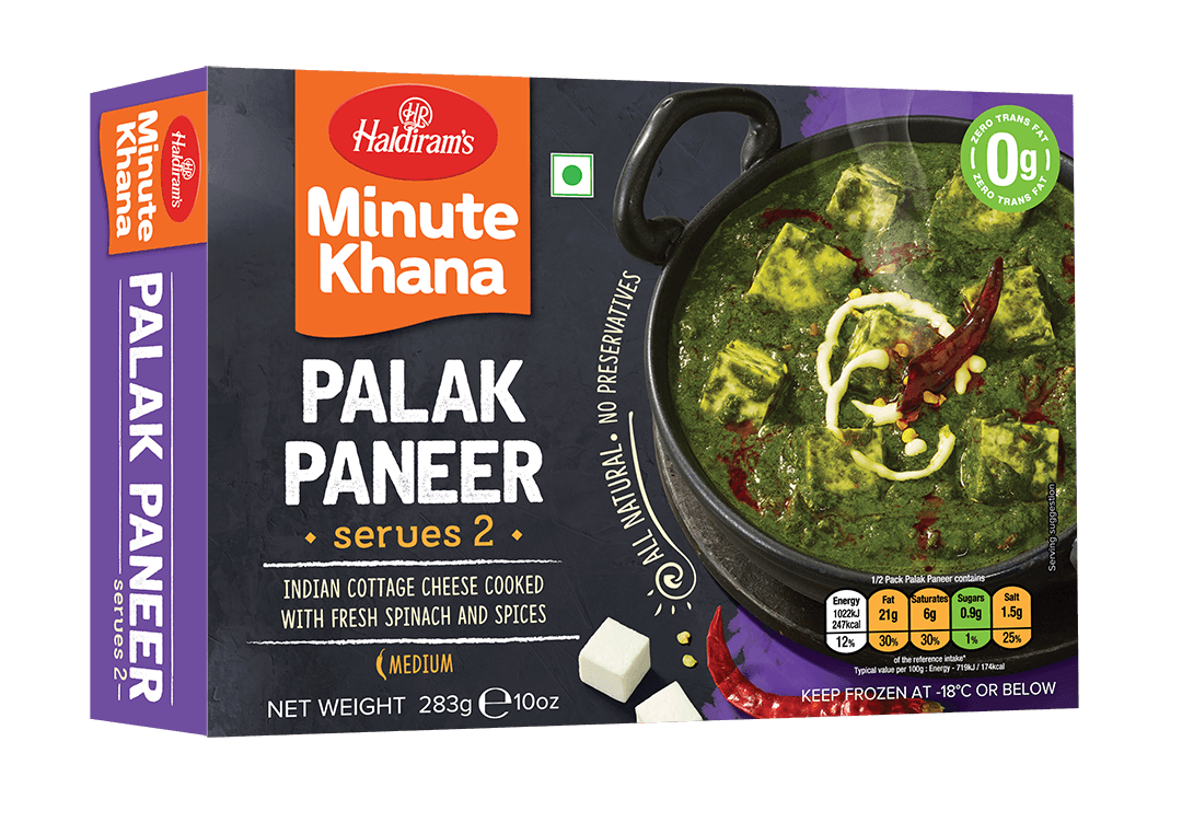Haldiram Frozen Palak Paneer 283g
