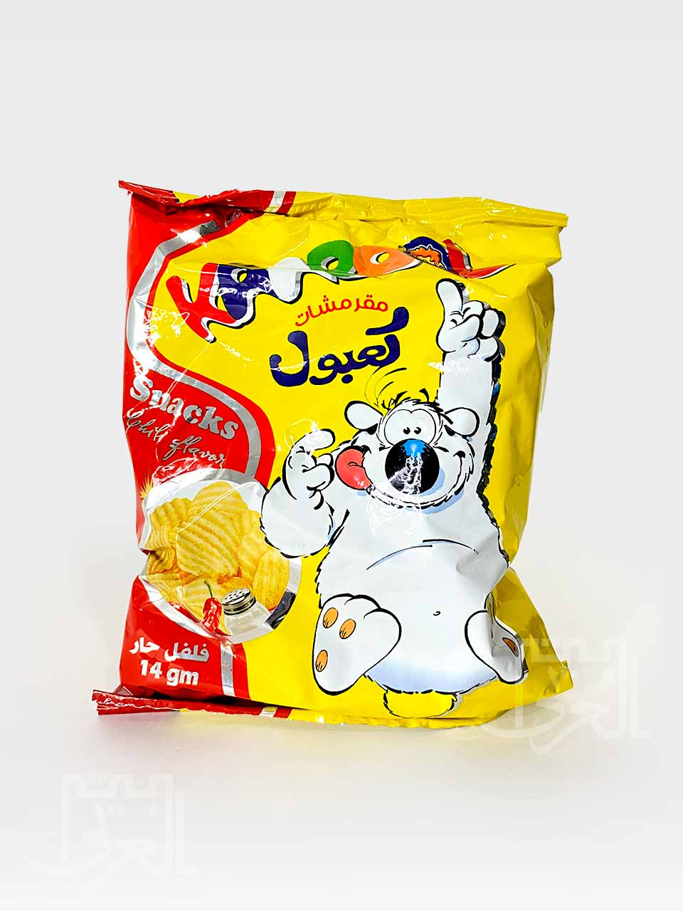 Kaabool snacks chips chili flavor 14gm x 25pk