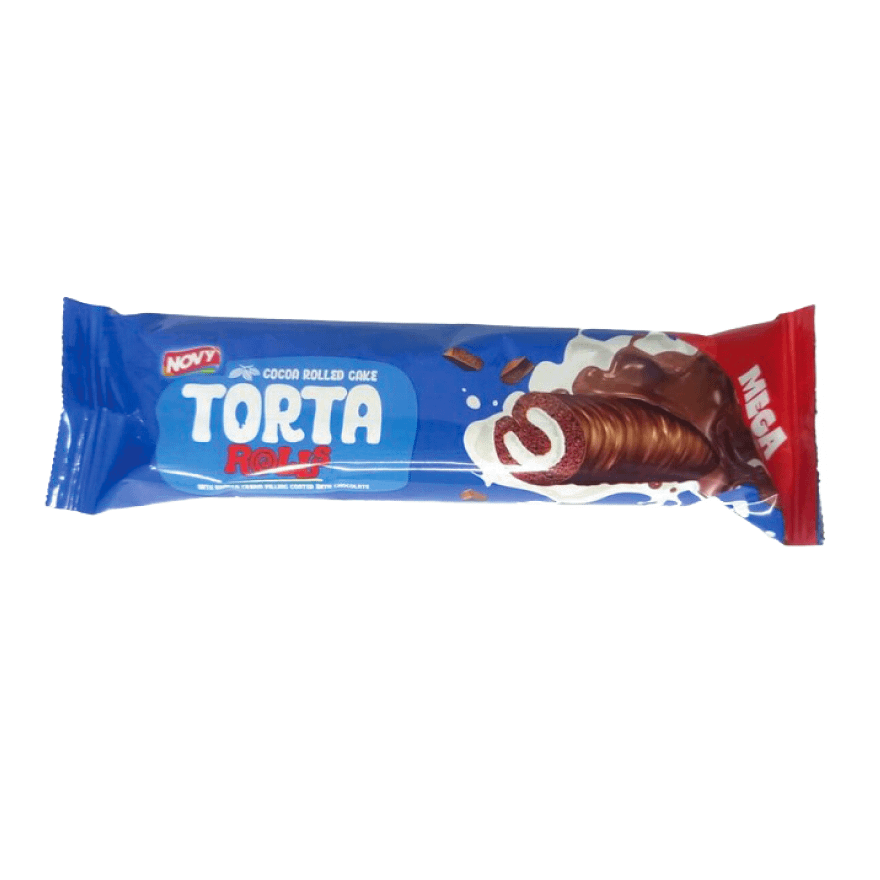 Novy Torta Roll w Vanilla Cream Cocoa