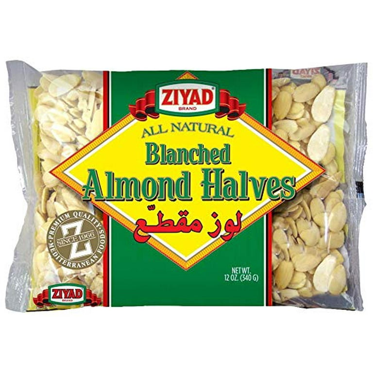 Ziyad Blanched Almond Halves 340g