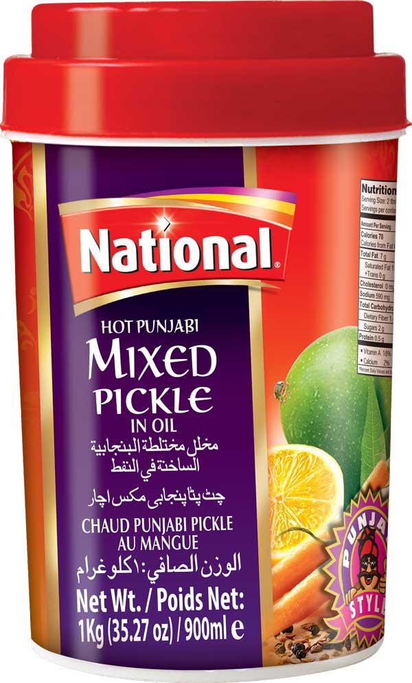 National Hot Punjabi Mixed Pickle 1kg