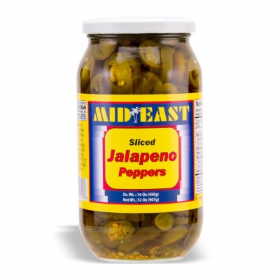 MidEast Sliced Jalapeno Peppers 32oz