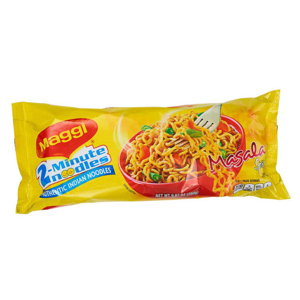 Maggi 2 Minutes Masala Spicy Noodles - 280 Gm (9.87 Oz)