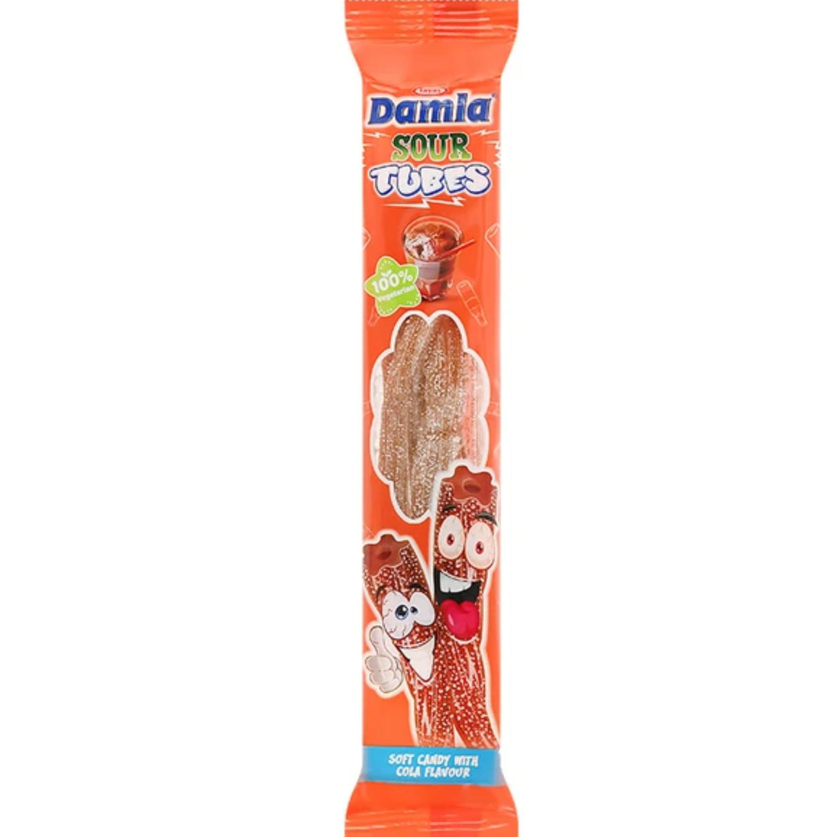 Damla Cola Sour Tubes - 24 Pack