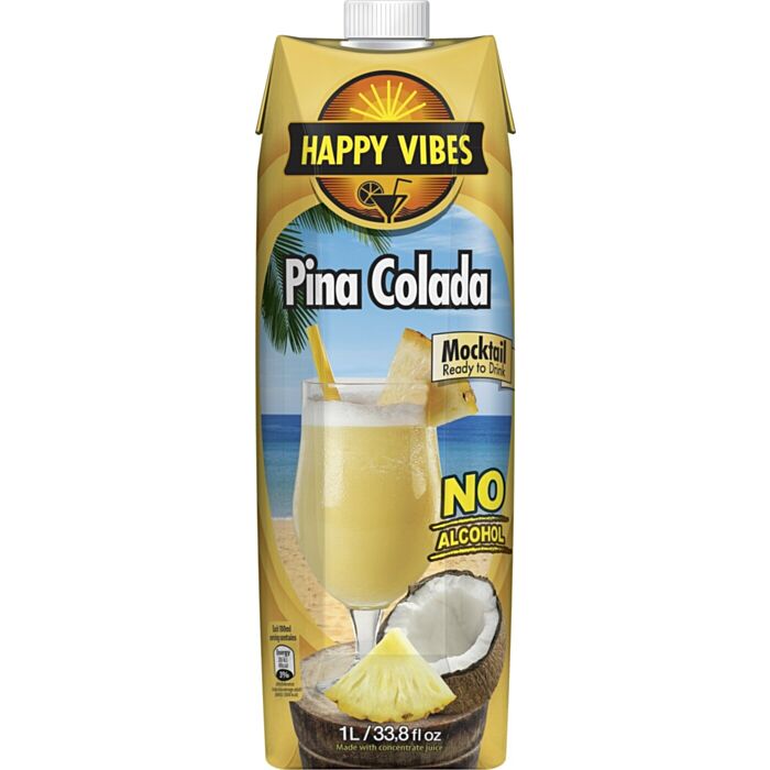 Happy Vibes Pina Colada Mocktail 1L