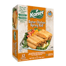 Kaiser Butter Chicken Spring Roll 12pcs- 17oz