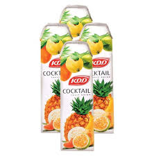 Kdd Natural Cocktail Juice, 1 Liter 4pk