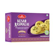 Haldiram's Kesar Rasmalai 6pc- 500g