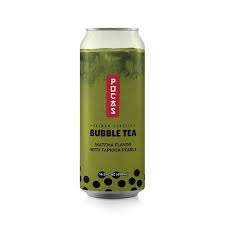 Pocas Bubble Tea w Tapioca Pearls, Matcha 16.5oz